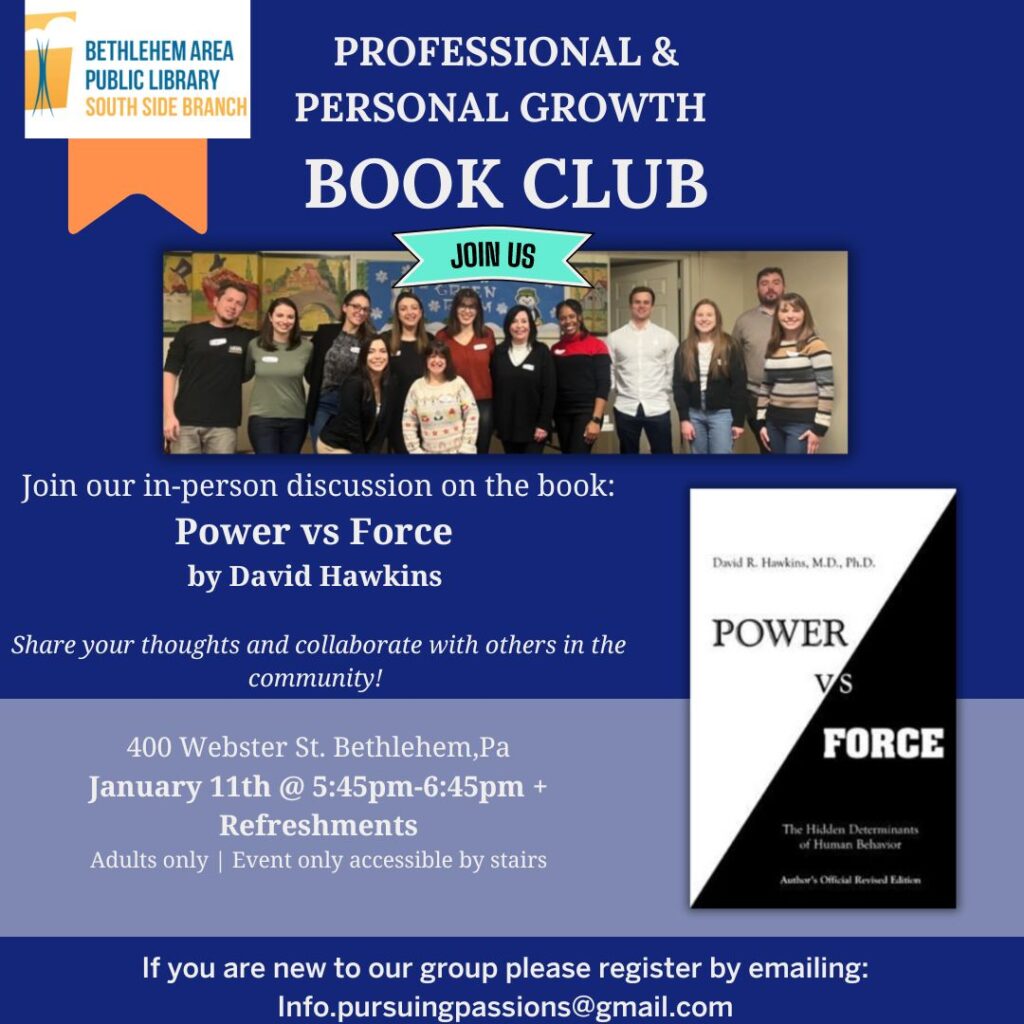 Book Club Flyer #1 Session Power Vs. Force