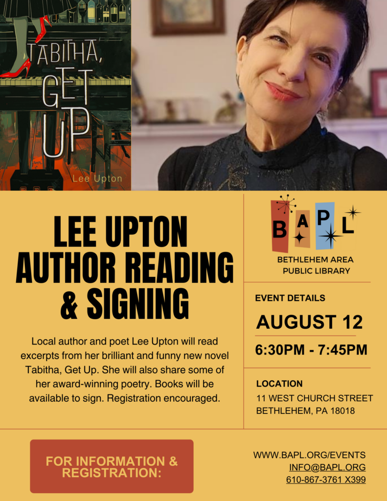 Lee Upton Author Reading and Signing - Flyer (2)